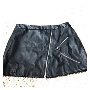 3/$20 Vegan Leather Mini Skirt